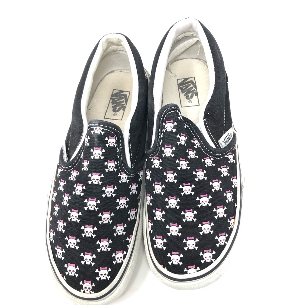 Vans l | Black and White Slip-on Pink skull pirate - Picture 3 of 8